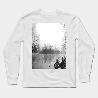 river forest landscape Long Sleeve T-Shirt